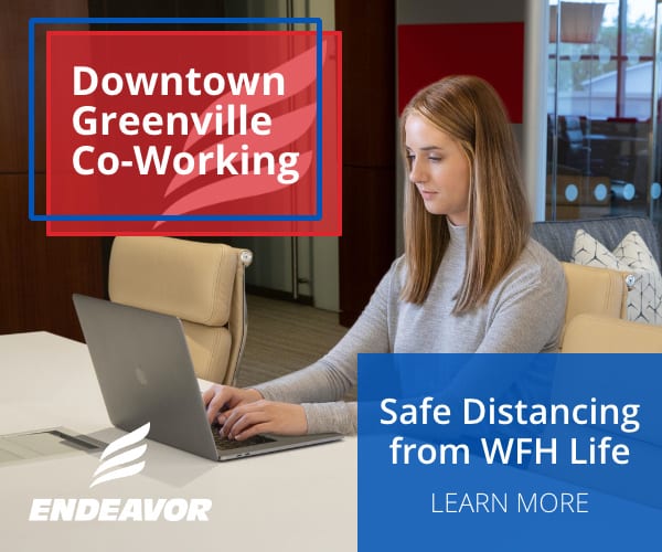 Endeavor Downtown Greenville Co-Working Space WFH Life