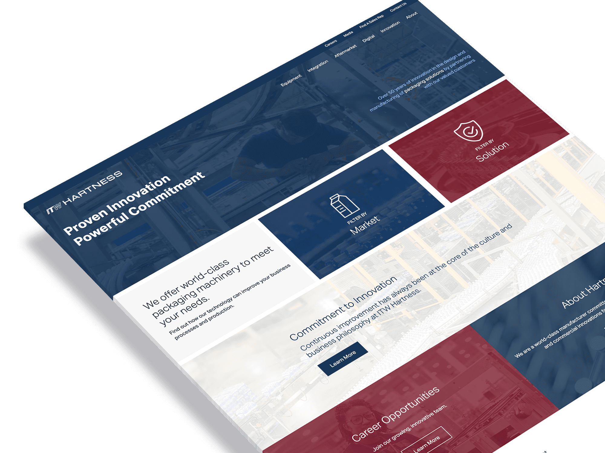 ITW Hartness Website Design by STORY Agency